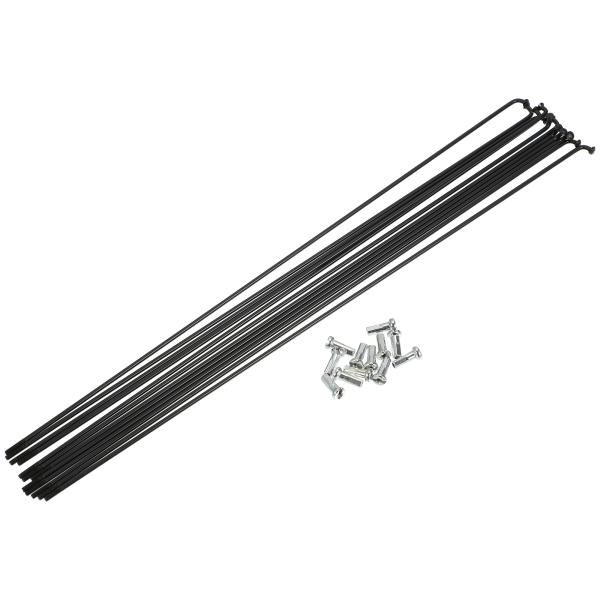 xAUTOHAUxスポーク ニップル付き バイク用 自転車用 スチール 14G Jベンド 284mm...