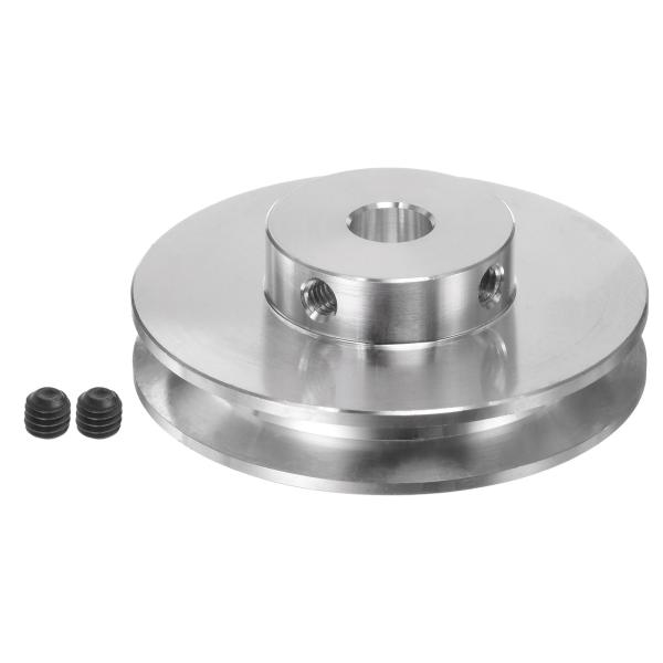 uxcell V型プーリー 内径8mm 外径50mm 溝1本 アルミ合金製 4-5mm PUラウンド...