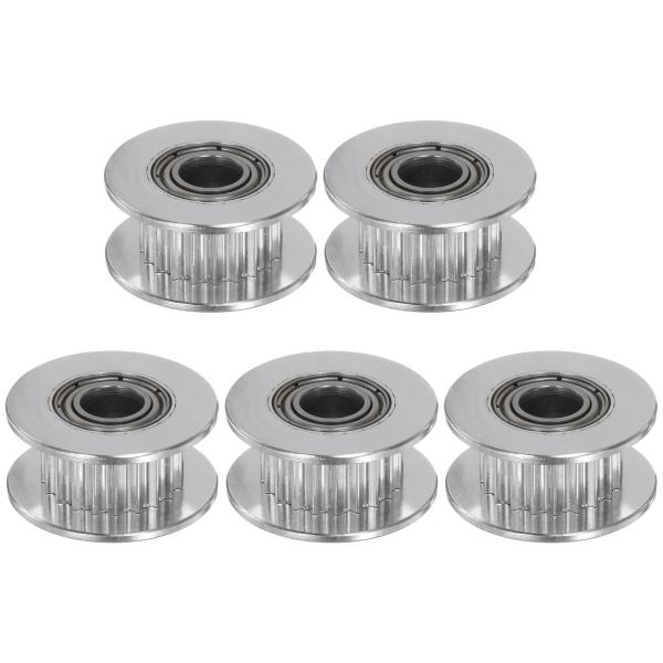 uxcell 2GT アイドラプーリ タイミングプーリー アルミ 20歯 5mmボア 18mm直径 ...