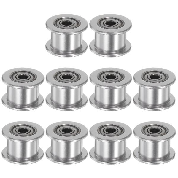 uxcell 2GT アイドラプーリ タイミングプーリー 歯無し アルミ 3mmボア 13mm直径 ...