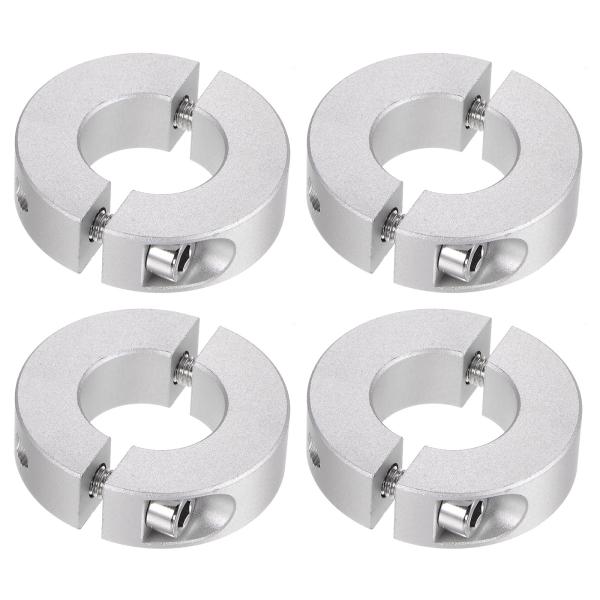 uxcell クランプカラー 固定ネジリング ダブルスプリット 陽極酸化 20mmシャフト固定ねじ用...