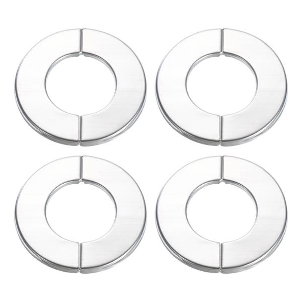 uxcell 壁スプリットフランジ 壁分離フランジ ラウンドエスカッチョンプレート 304ステンレス...