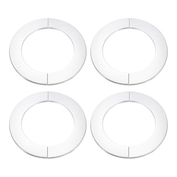 uxcell 壁スプリットフランジ ラウンドエスカッチョンプレート 壁面フランジ 304ステンレス鋼...