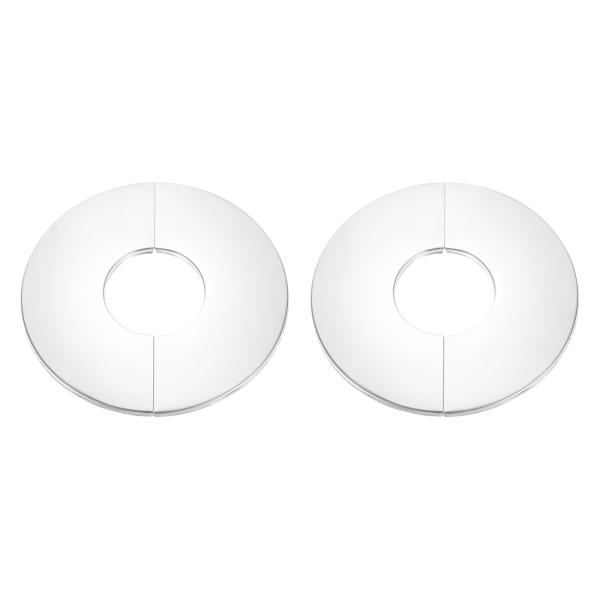 uxcell 壁スプリットフランジ ラウンドエスカッチョンプレート 壁フランジ 201ステンレス鋼 ...