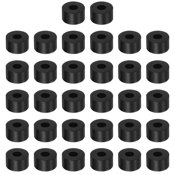 uxcell ネオプレンラウンド防振絶縁パッド アイソレーターゴムワッシャーブッシング 32個入り ...
