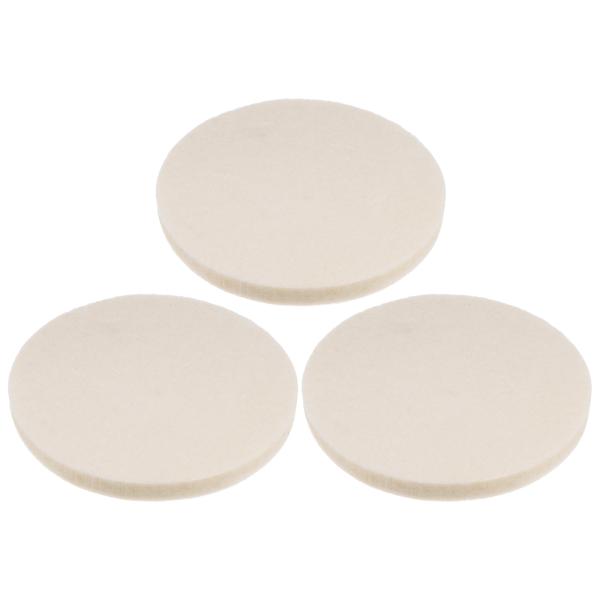 uxcell 羊毛フェルト研磨パッド 100mm バフホイール ポリッシュパッド 植毛フック＆ルー ...