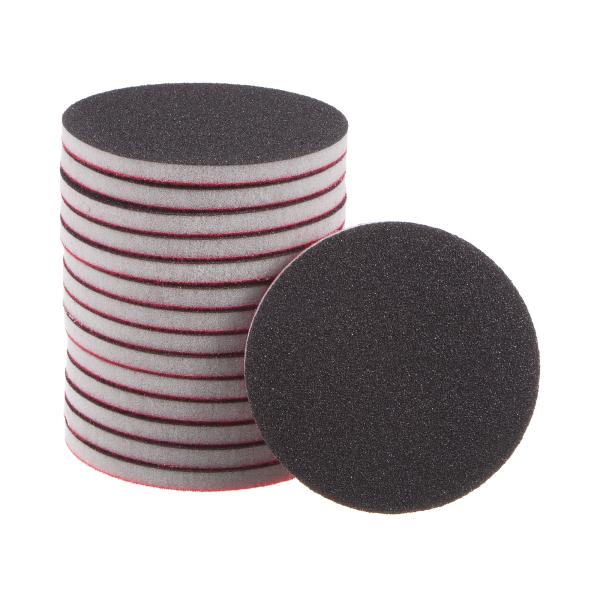 uxcell サンディングスポンジフック ループサンディングディスク 直径75mm 180グリット ...
