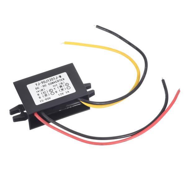 uxcell DC 15V-90V-DC 12V 1A 12Wへの電源コンバーター・トランスフォーマ...