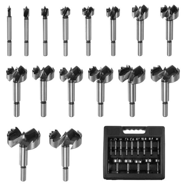 uxcell 16個 フォーストナービットセット 3/8"-1-5/8" 直径 高速度鋼 メトリック...