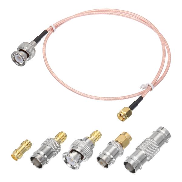 uxcell RG316同軸ケーブル SMAオス-BNCオス アダプター付き 低損失 RF同軸ケーブ...