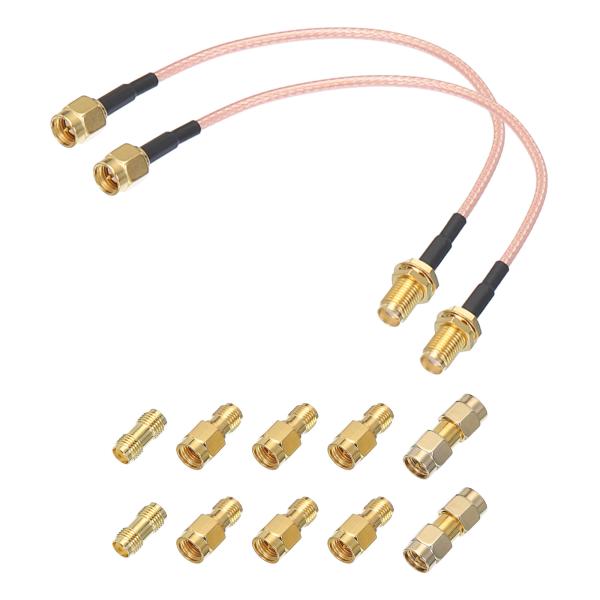 uxcell RG316同軸ケーブル SMAオス-SMAメス アダプター付き 低損失 RF同軸ケーブ...