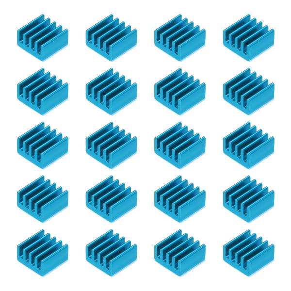 uxcell 20個 9x9x5mm アルミ製ヒートシンク クーリング チップ CPU IC パワー...