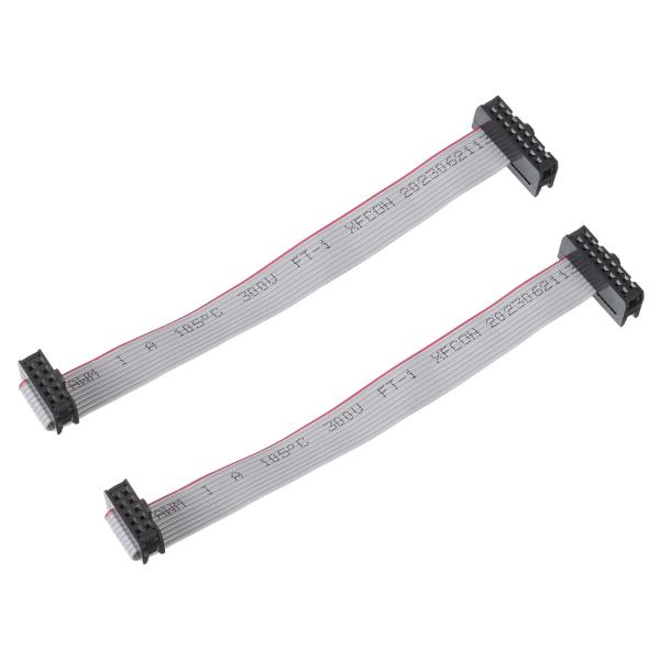 uxcell フラットリボンケーブル線 IDC10 - 16ピン デュアルメスコネクタマザーボード ...