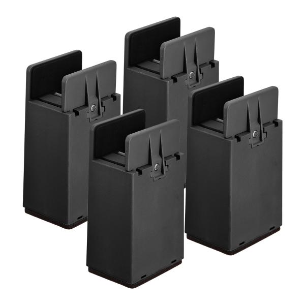 uxcell 4"のベッドライザー（調整可能なスクリュークランプ付き） ベッド デスク ソファ テー...