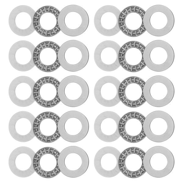 uxcell AXK1528スラスト針状ころ軸受 ワッシャー付き 15mmボア 28mm外径 2mm...