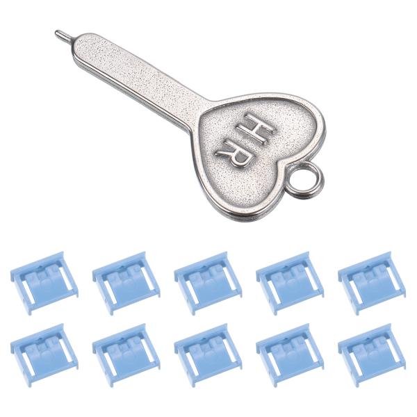 uxcell ポートブロッカーのロック USBポート/ダストPCブロッカー コード化されたキー付き ...