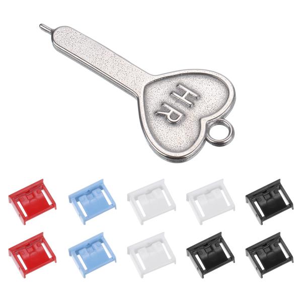 uxcell ポートブロッカーのロック USBポート/ダストPCブロッカー コード化されたキー付き ...