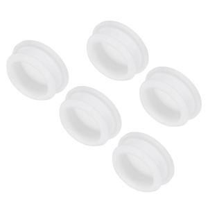 uxcell シリコーンスナップインロッキングホールプラグ ゴムパネルシールカバー フラッシュタイプパネル 直径34mm ホワイト 5個