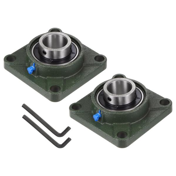 uxcell ピローブロックベアリング 鋳鉄ベース クロム鋼 取り付けボールベアリング セルフアライ...