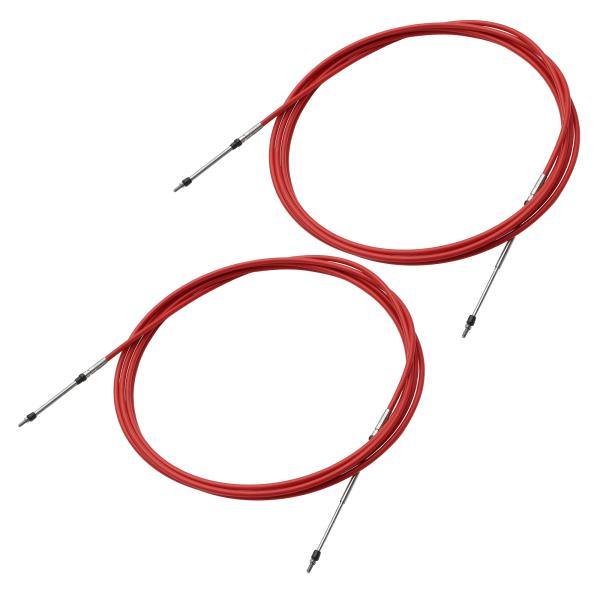 uxcell 21ft 6.4m 252" スロットルシフトリモコンボックスケーブル 2個