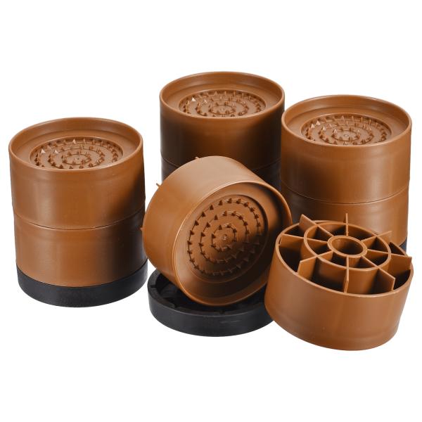 uxcell 丸い家具用ライザー4セット 高さ3.54" ベッドリフトライザー テーブル デスク ソ...