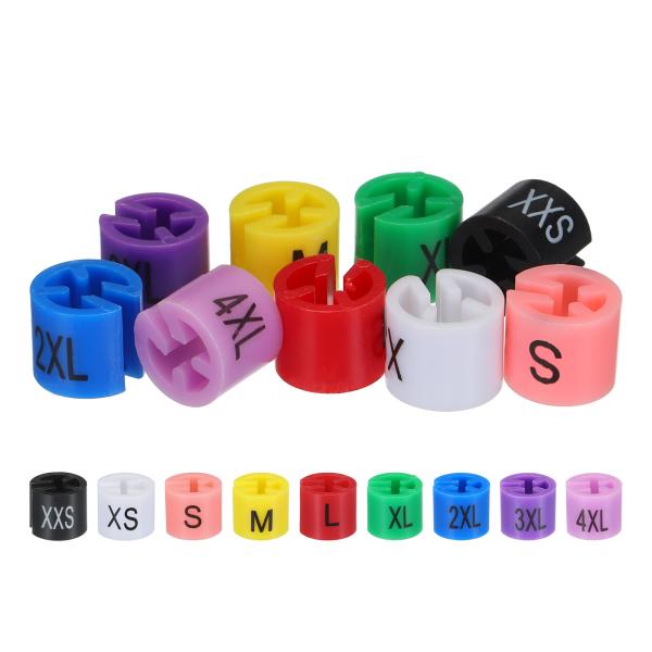 uxcell ハンガーマーカーxxS/xS/S/M/L/xL/2xL/3xL/4xLサイズタグ 適合...