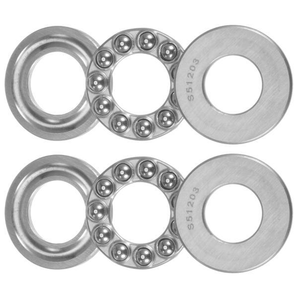 uxcell S51203 スラストボールベアリング 17mmx35mmx12mm ステンレス製 ウ...