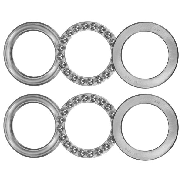 uxcell 51109 スラストボールベアリング 45mmx65mmx14mm 高炭素鋼製ワッシャ...