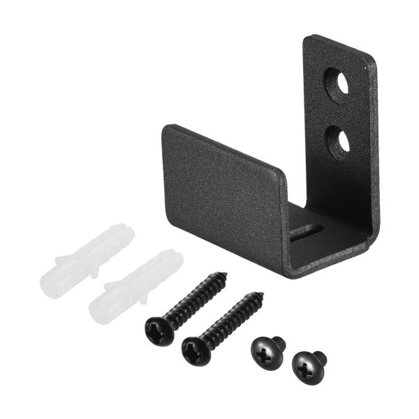 uxcell バーンドアフロアガイド 1個 - カーボンスチール製スライディングバーンドアハードウェ...