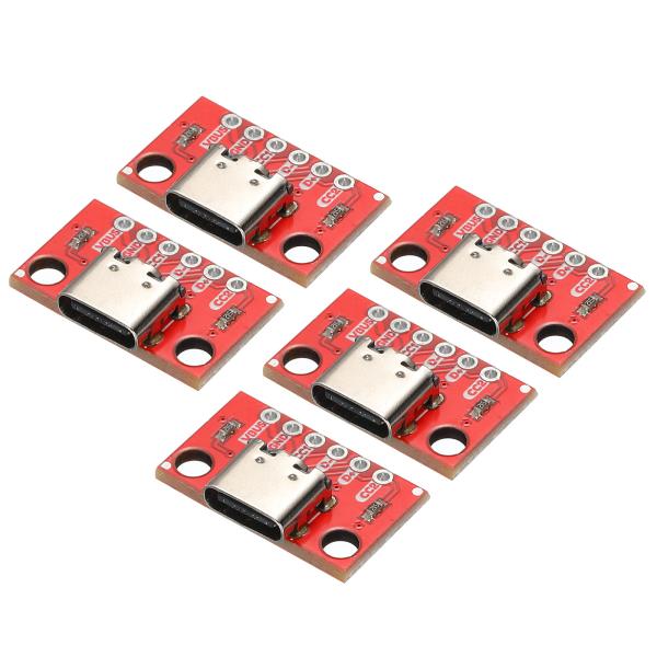 uxcell タイプCメスブレークアウトボード PCBコンバータテストボード データテスト DIY ...