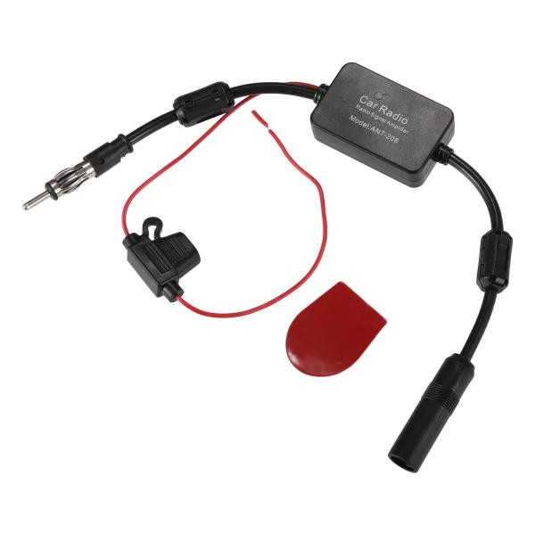 uxcell FMアンテナアンプ カーラジオアンテナアンプ用 シグナルブースター 車載用カーラジオ ...