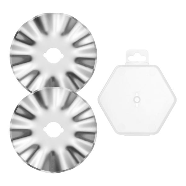 uxcell ロータリーカッター刃 大型波動ブレード SKS-7鋼鉄 シャープネス 置換 回転刃 キ...