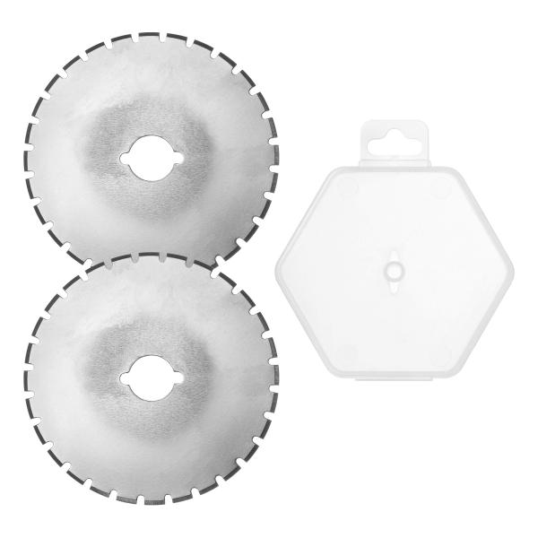 uxcell ロータリーカッター刃 点刃 SKS-7鋼鉄 シャープネス 置換 回転刃 キルティングロ...