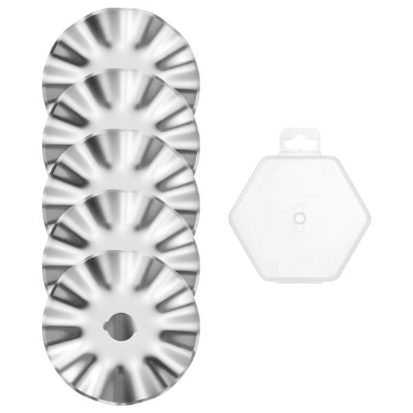 uxcell ロータリーカッター刃 大型波動ブレード SKS-7鋼鉄 シャープネス 置換 回転刃 キ...