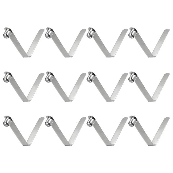 uxcell 12個単ボタンカヤックパドルスナップスプリングクリップ60x12mm 65Mnスプリン...