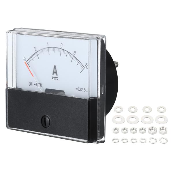 PATIKIL DC 0-10Aアナログ電流パネルメーター 2精度アンメーターアンペア計メーター 機...