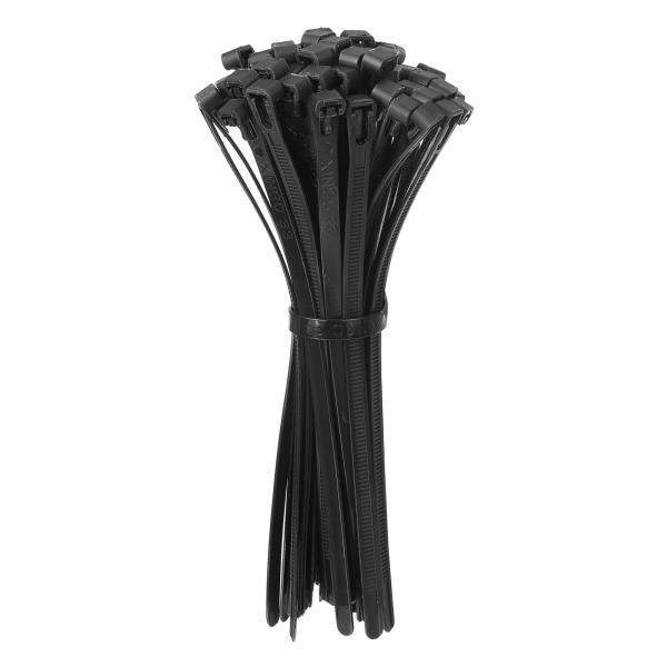 uxcell 8&quot; リリース可能なケーブルタイ 調整可能なジップタイ 50ポンドの引張強度 取り外し...