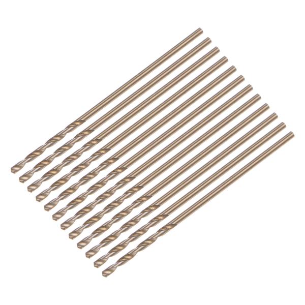 uxcell 12個入りジョバードリルビット 1mm 金チタンコーティング 4341 高速度鋼（HS...