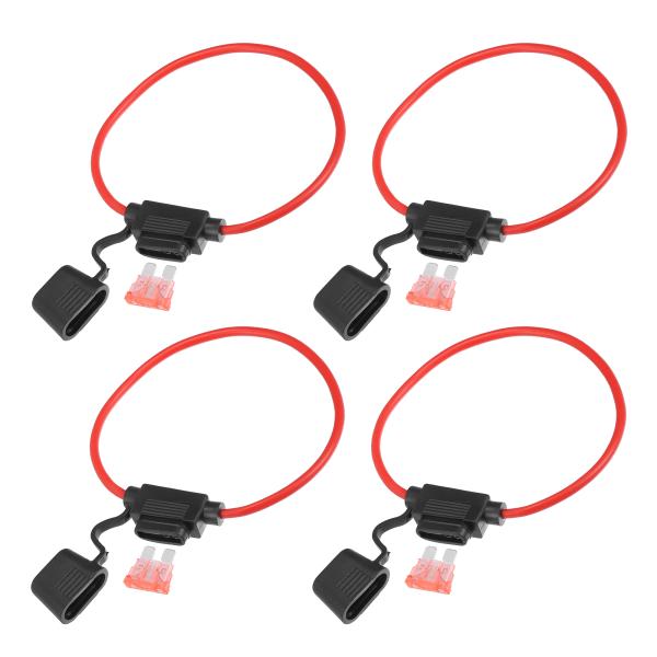 xAUTOHAUx車のインラインヒューズホルダー インラインATCブレードスタイル 40A標準ヒュー...