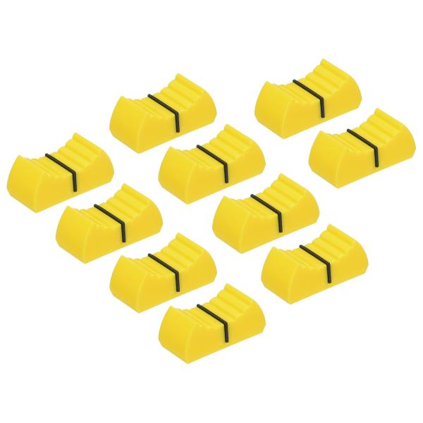 uxcell ストレートスライドポテンショメータ フラットプッシュノブ ギター コンソール ボリュー...