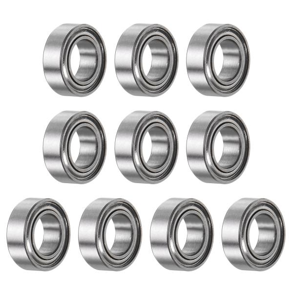 uxcell 10個MR95ZZ深溝玉軸受け 5x9x3mm クロム鋼ミニチュアベアリング ダブルシ...
