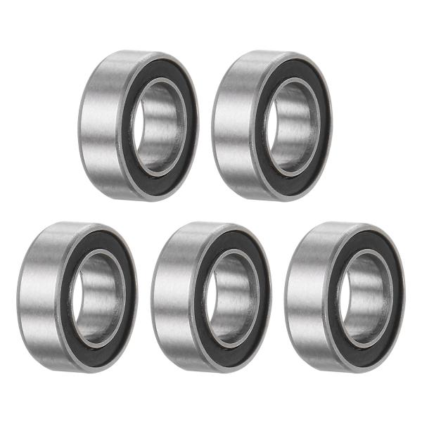 uxcell 5個 MR95-2RSディープグルーブボールベアリング 5x9x3mm クロム鋼ミニチ...
