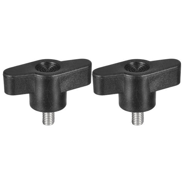uxcell 2個セット クランピングスクリューノブ M5 x 12mm 304ステンレス鋼 T字型...