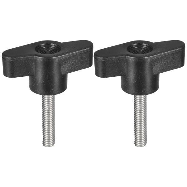 uxcell 2個セット クランピングスクリューノブ M5 x 25mm 304ステンレス鋼 T字型...