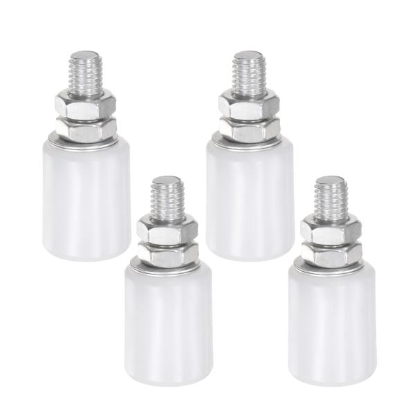 uxcell スライドゲートガイドローラー1.6&quot; L字ブ ラケット付き アングルスチールレールおよ...