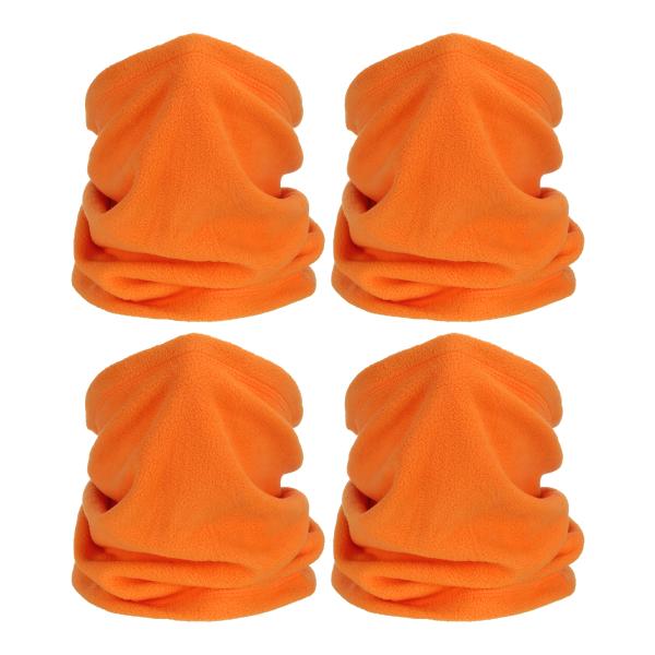 PATIKIL ウィンターネックウォーマー 4パックのドローストリング付き暖かいフェイススカーフ 男...