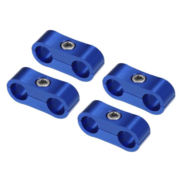 xAUTOHAUx 4個セット AN4ホースセパレータークランプ 燃料ラインコネクター オイル燃料ホ...