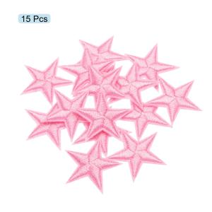 uxcell 小さな5つ星アイロンパッチ 刺繍...の詳細画像3