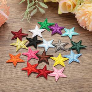 uxcell 小さな5つ星アイロンパッチ 刺繍...の詳細画像5