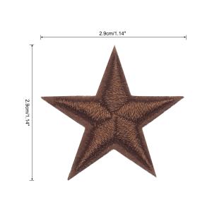 uxcell 小さな5つ星アイロンパッチ 刺繍...の詳細画像2
